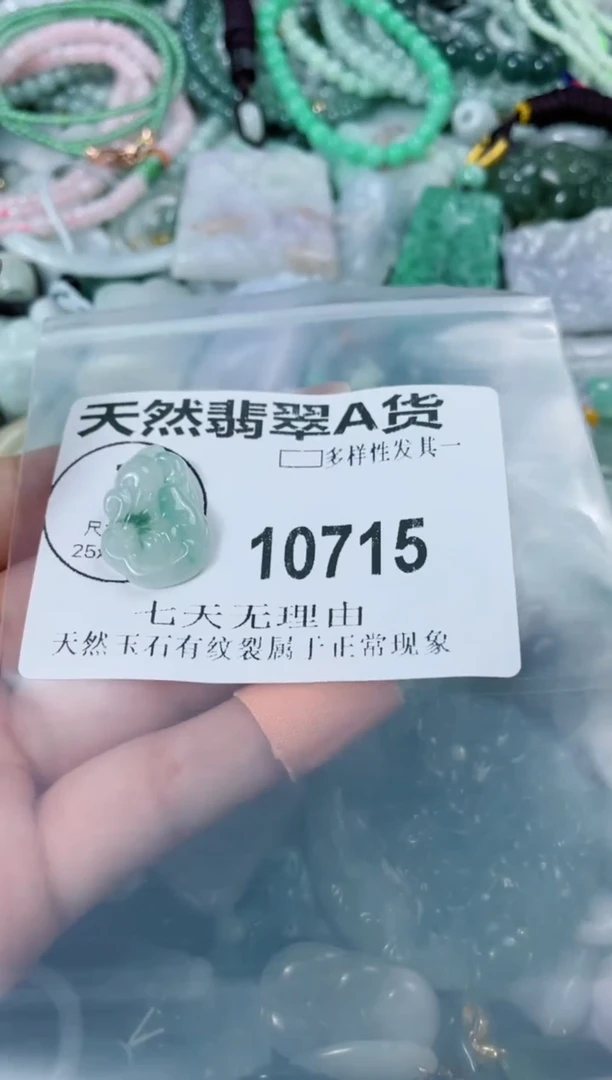 翡翠未镶嵌颈饰10715