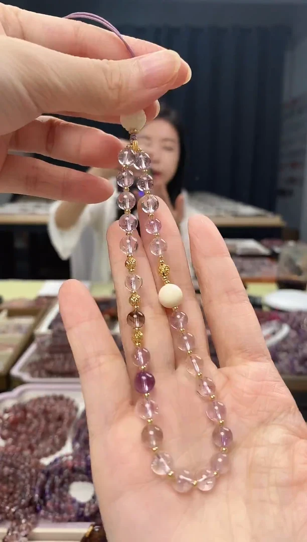 未镶嵌车挂水晶超七挂件 多样性发一