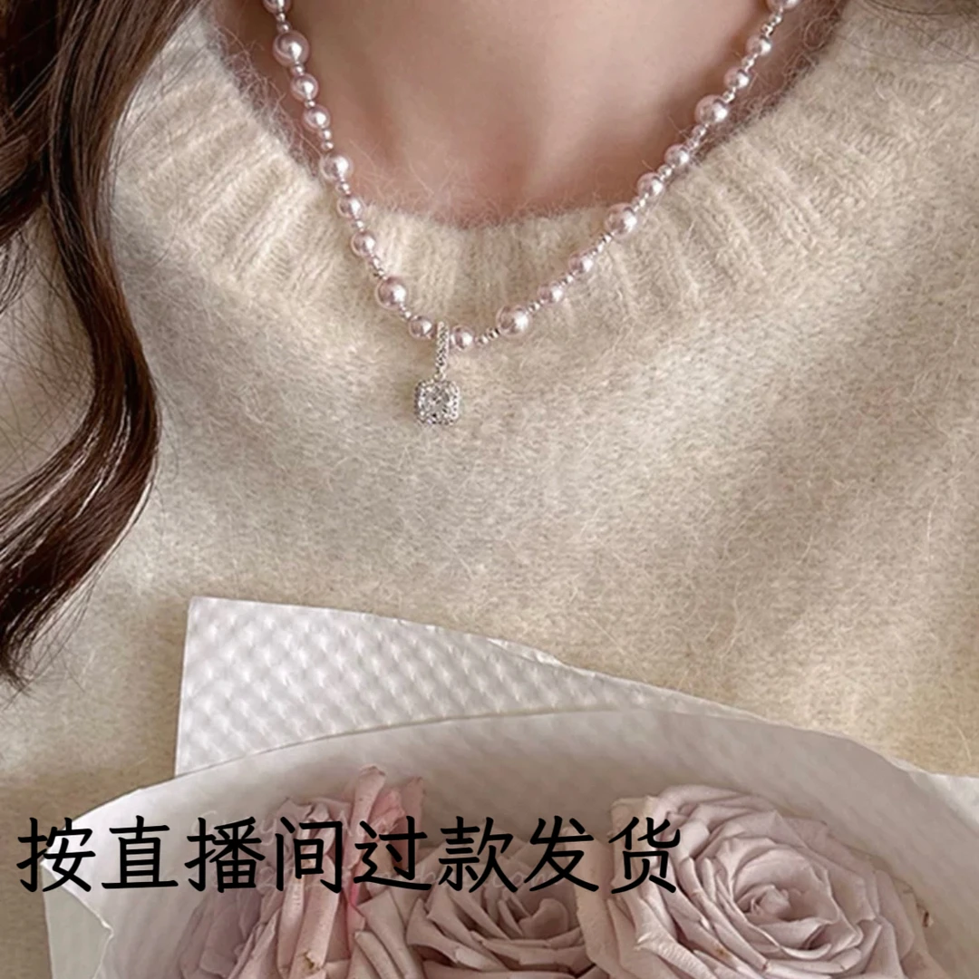 铜合金仿珍珠项链 梵7156时尚饰品项链