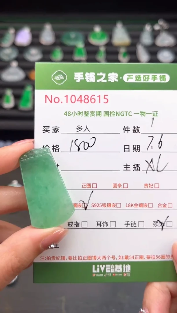 翡翠未镶嵌颈饰多人