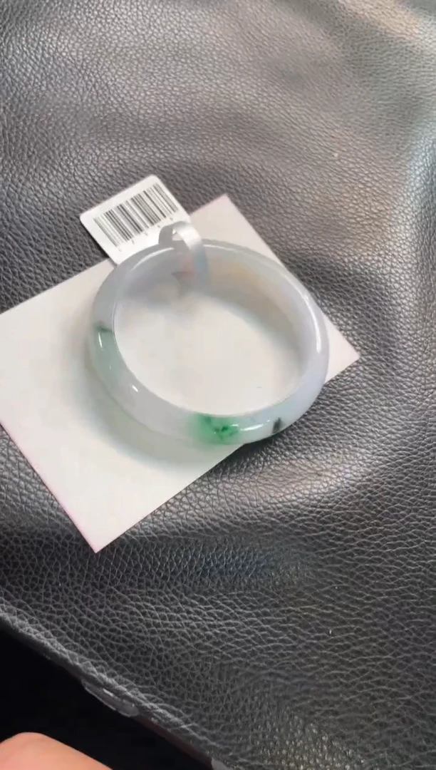 未镶嵌手镯翡翠101号链接 有纹裂 57.5贵妃