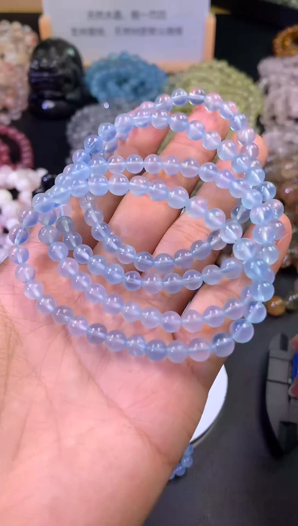 【闪购商品】水晶手链未镶嵌海蓝宝手串