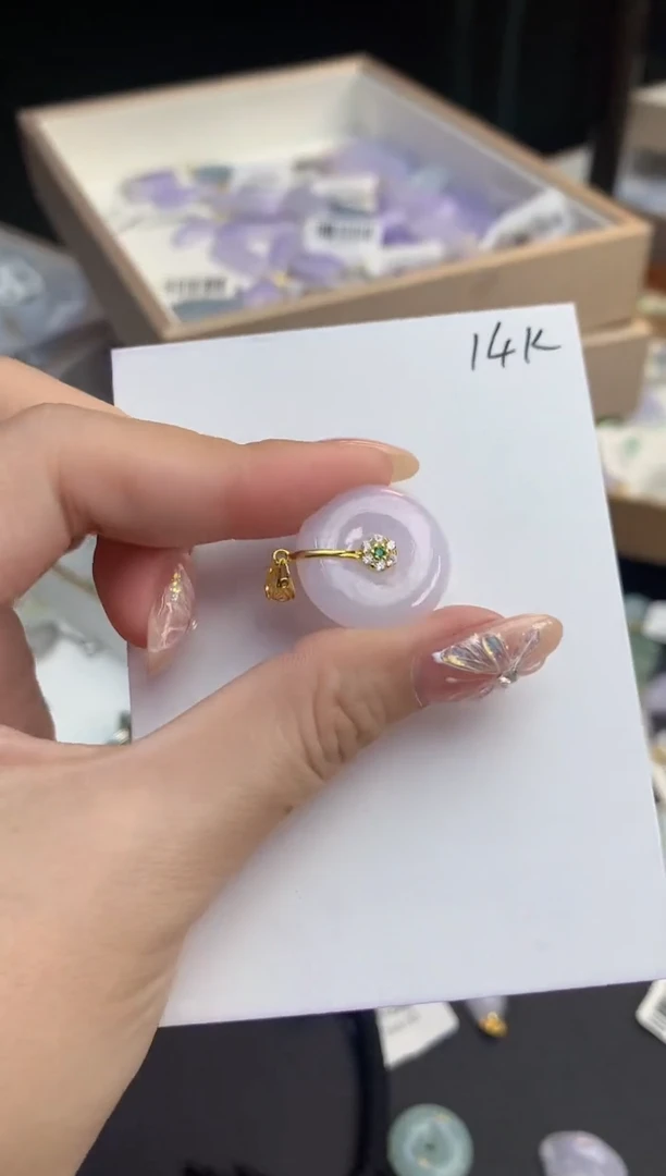 颈饰未镶嵌翡翠天然缅甸A货翡翠