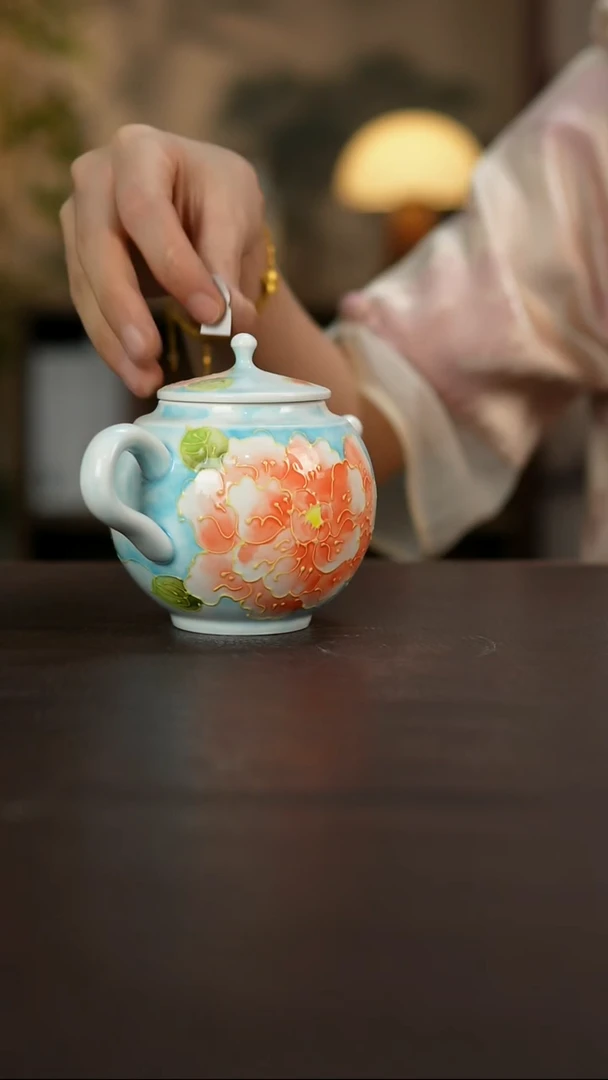 杯景德镇陶瓷杯碗柴烧多人