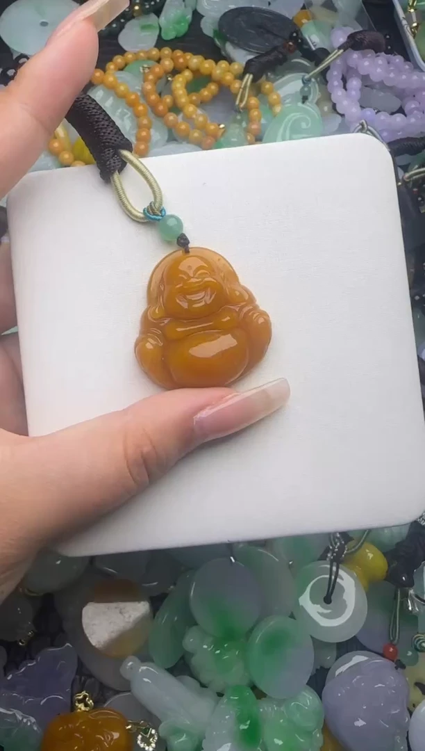 翡翠未镶嵌颈饰天然缅甸翡翠吊坠
