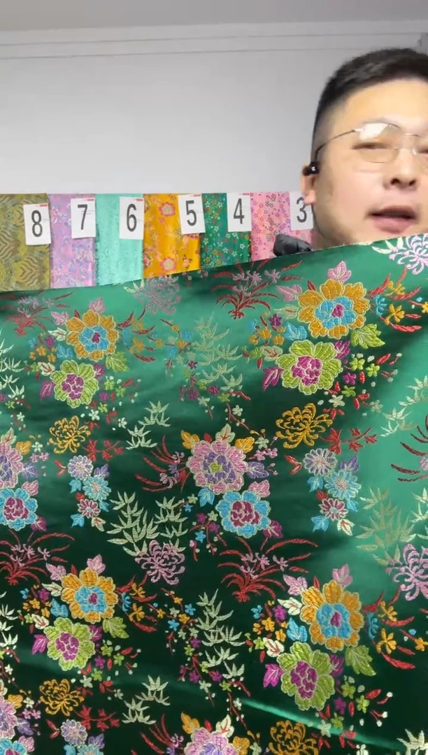 混纺织锦缎 长度60