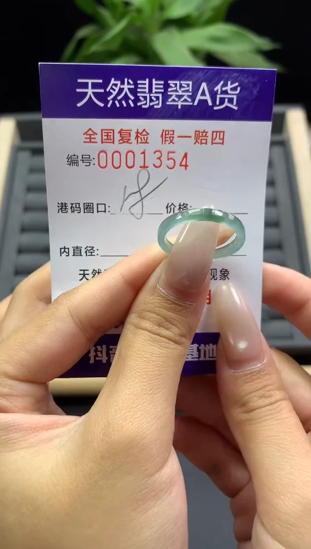 未镶嵌戒指翡翠天然  1354