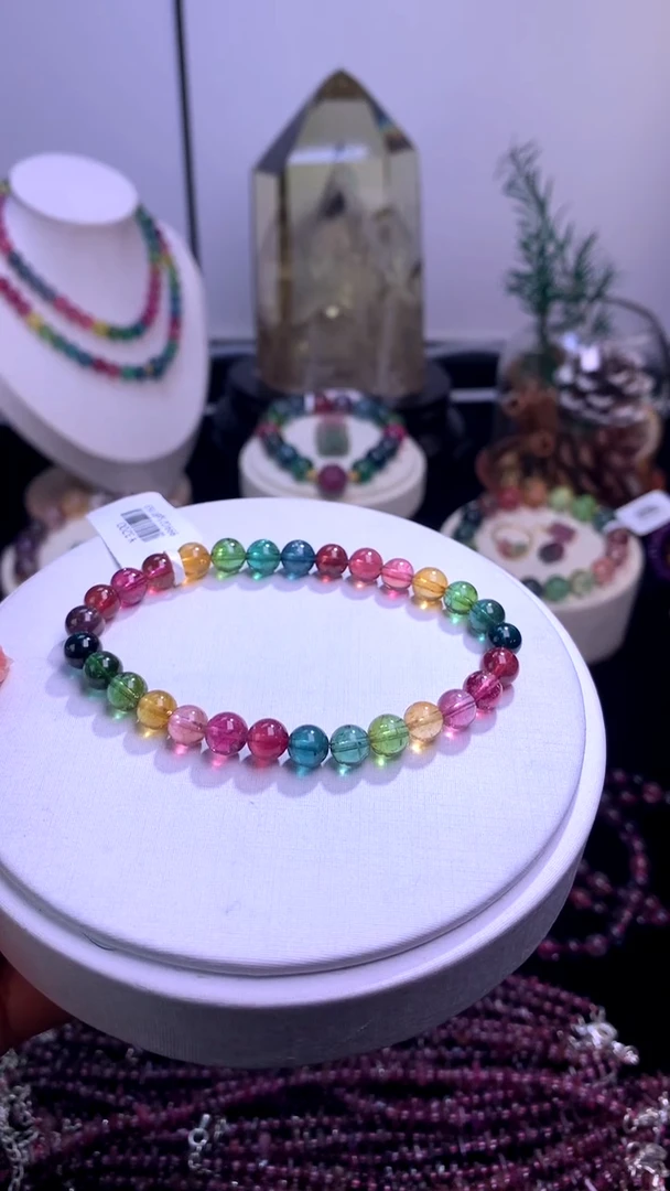 手链未镶嵌碧玺【梦源珠宝】天然碧玺单圈手链