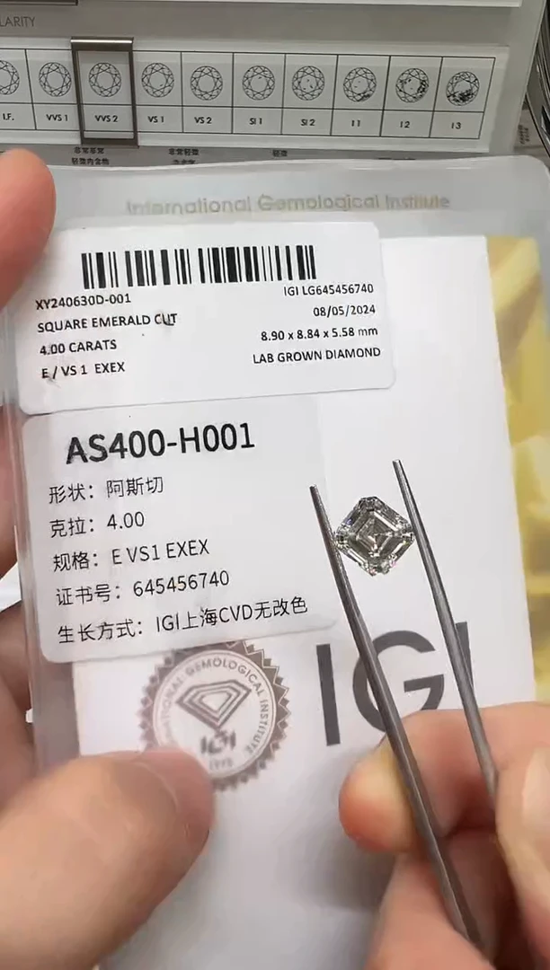 【闪购商品】实验室培育钻石未镶嵌@ 4.0ct 先鉴赏，再定制！