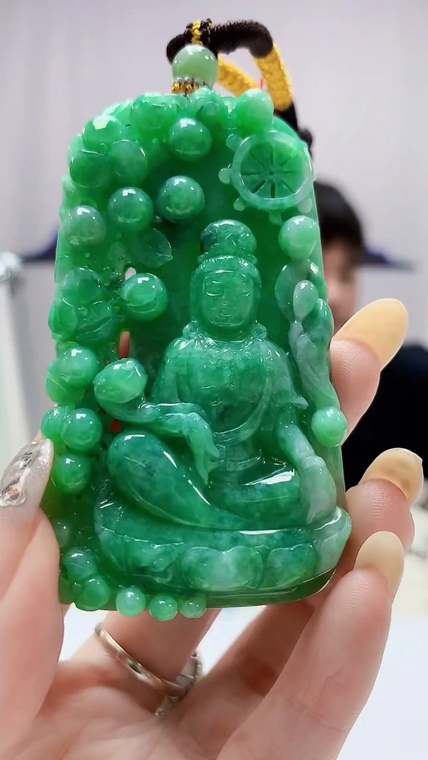 定制翡翠未镶嵌5060DD-毛货挂件156