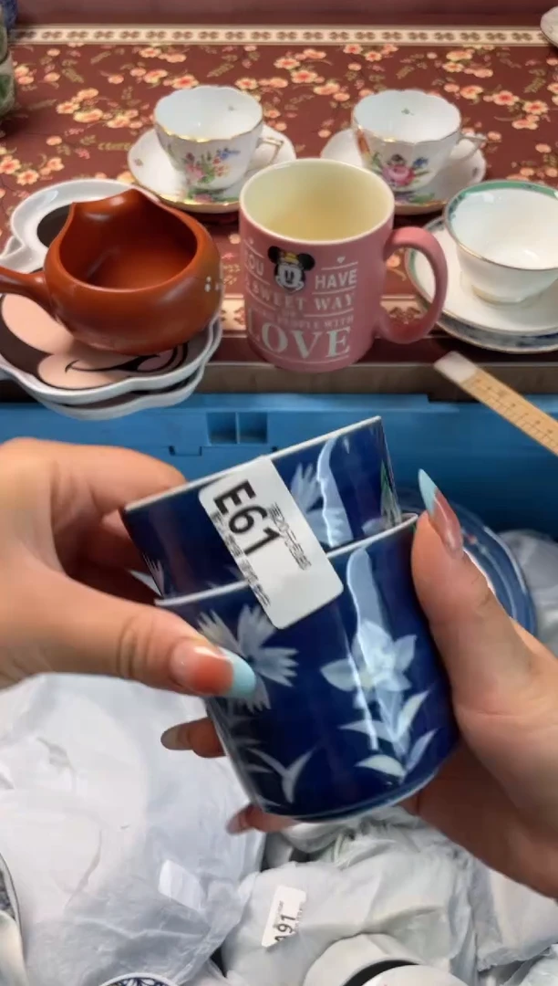 瓷片茶*茶瓷器瓷器E61