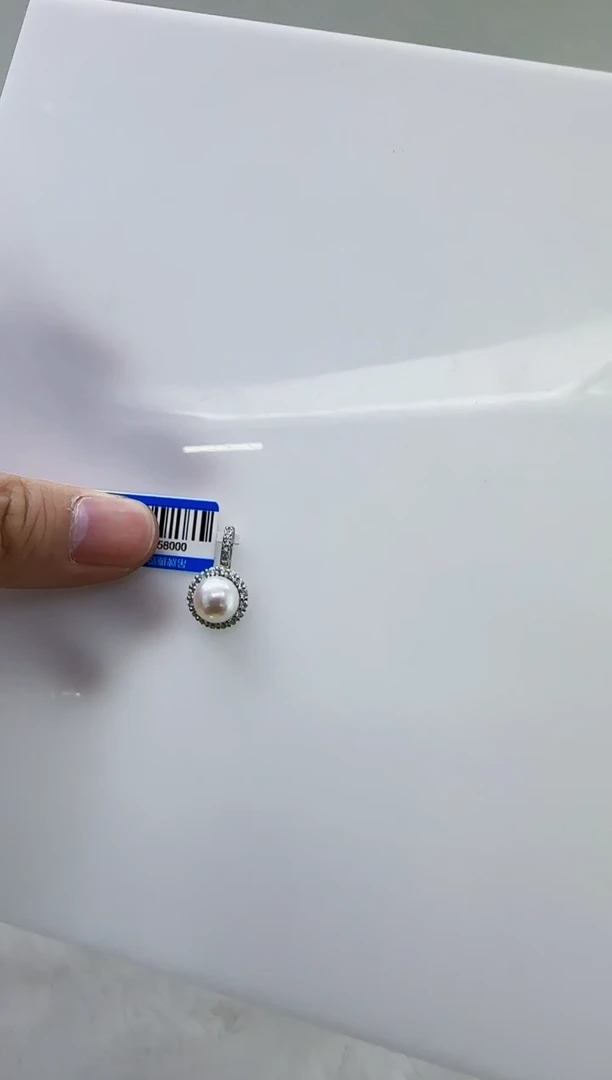 银S925镶嵌淡水珍珠DA珍珠 b498