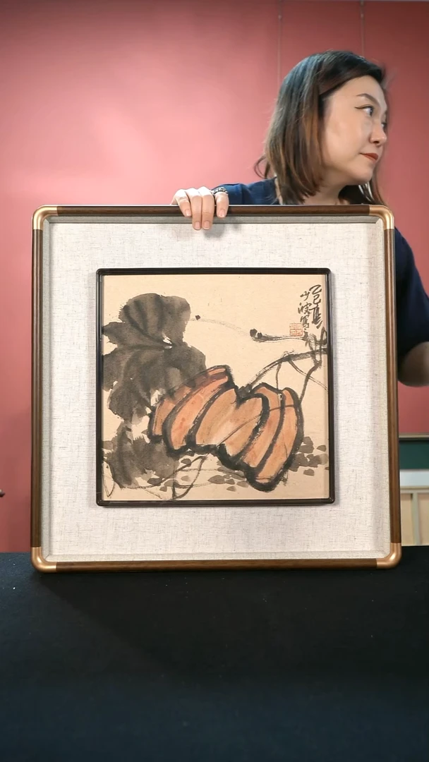 国画李少波国画作品画心33*33框55*55