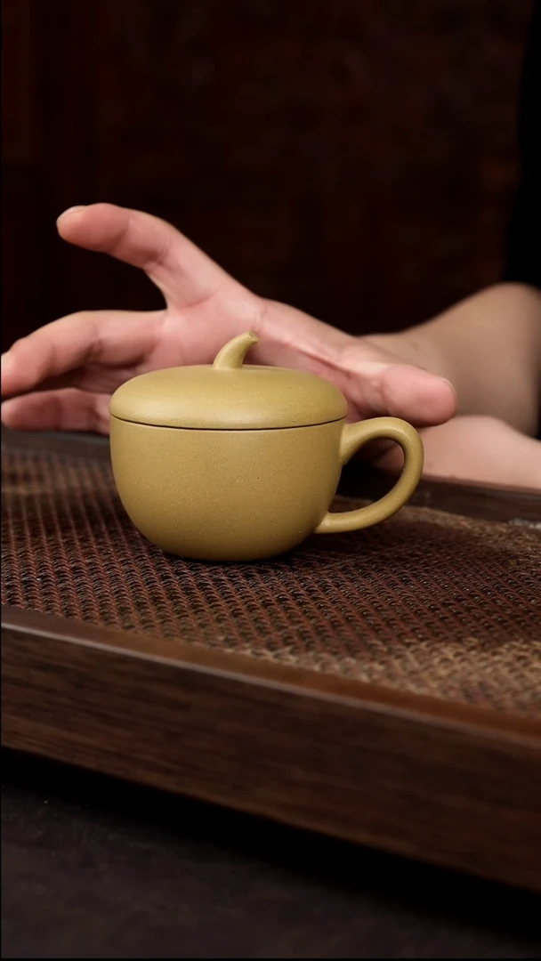 茶壶紫砂黄金段苹果盖杯
