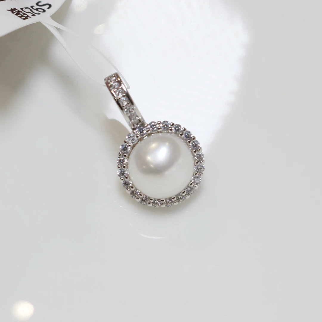 【鹿鹿珠宝】S925银天然珍珠吊坠030