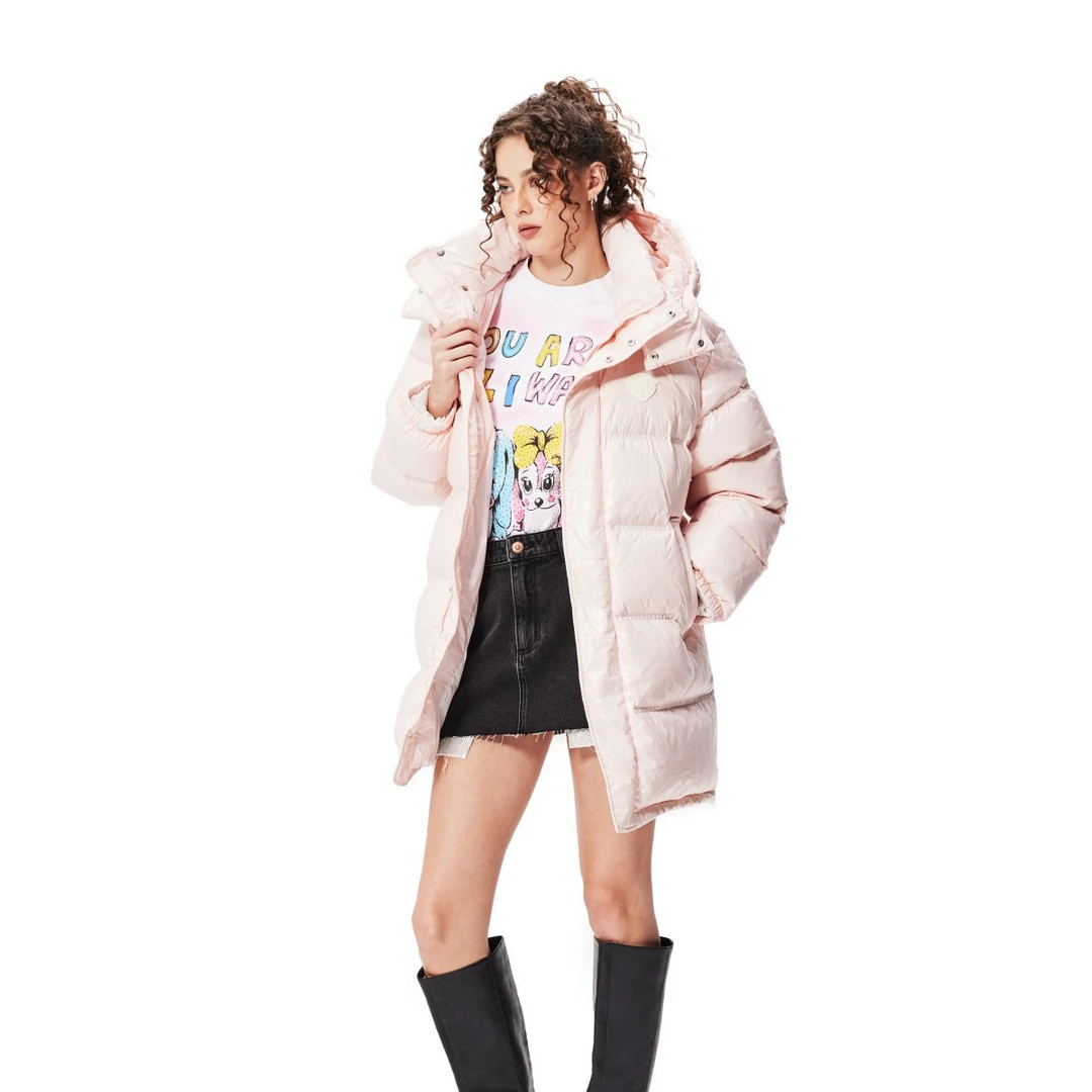 Ed Hardy/埃德哈迪冬季新款中长时尚休闲保暖羽绒服E1QDW494