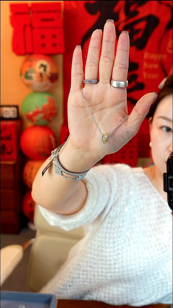无吊坠925银大自然彩宝项链