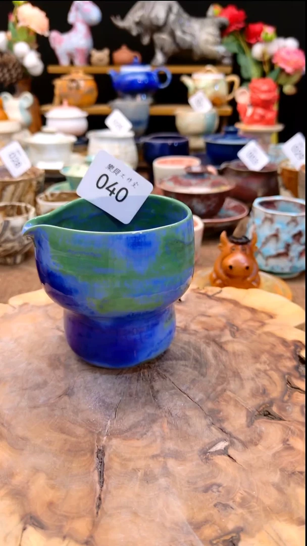 高温颜色釉 窑变系列 微瑕 040