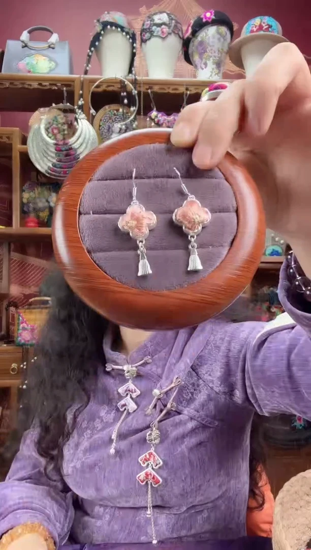 刺绣耳环132甜甜家1