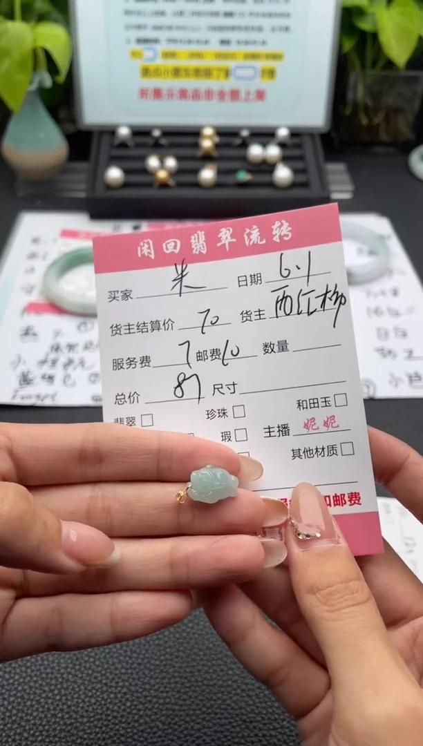翡翠未镶嵌颈饰吊坠