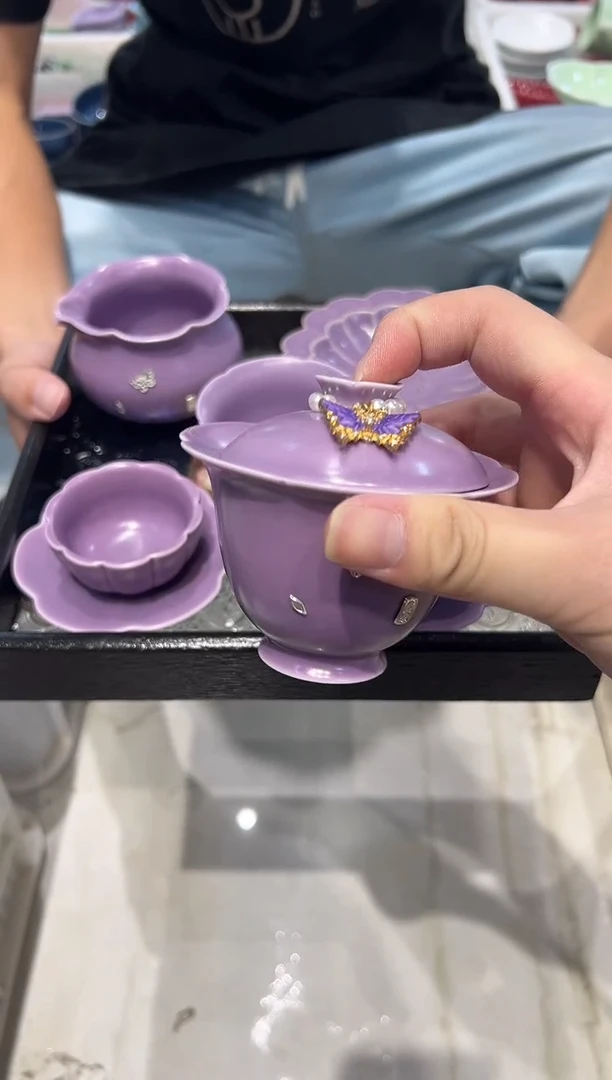 瓷片梵古堂正品 单盖碗