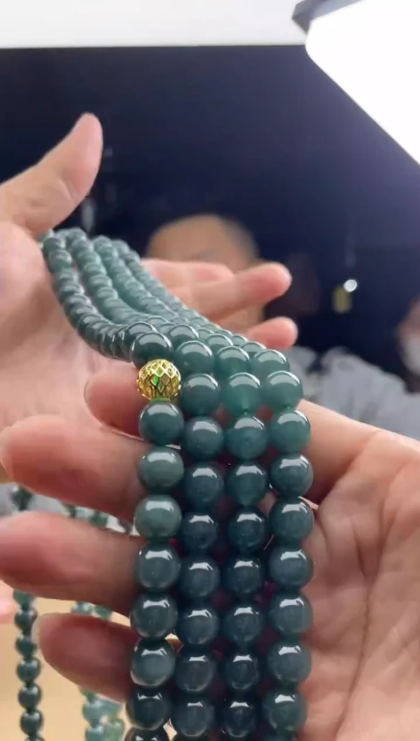 【现场收货】天然翡翠设计款 珠链    多样性发货只发一件226