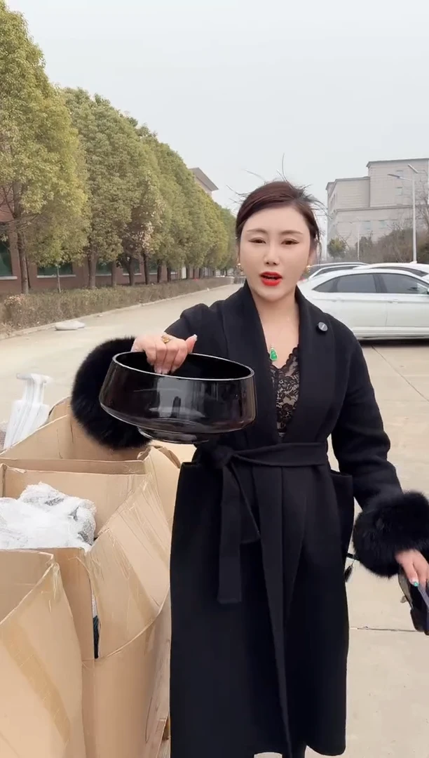 【闪购商品】玻璃祁祁-微瑕花瓶--A4X26