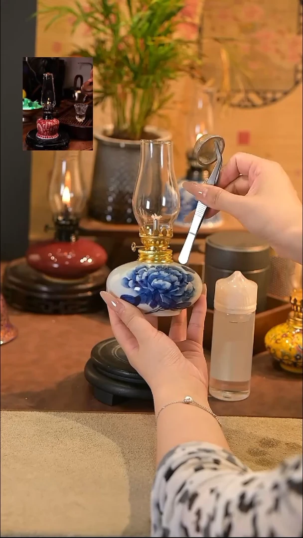景德镇陶瓷灯摆件