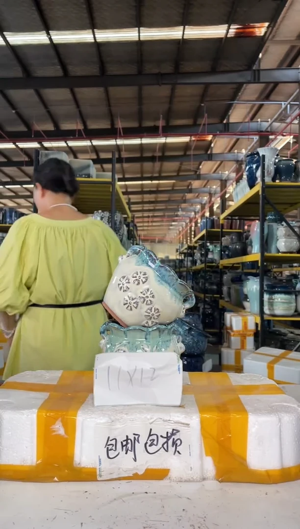 宜兴紫砂粗陶花盆11/12