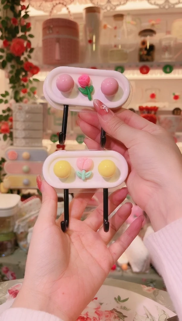 双头挂钩粉黄——手工制作品质好！
