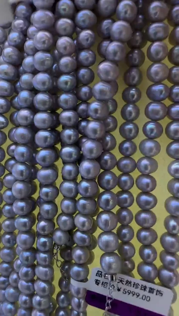 【闪购商品】淡水珍珠项链银S925镶嵌858