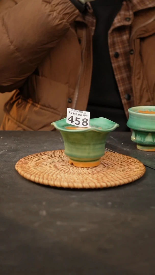 【闪购商品】瓷片景德镇手工花盆