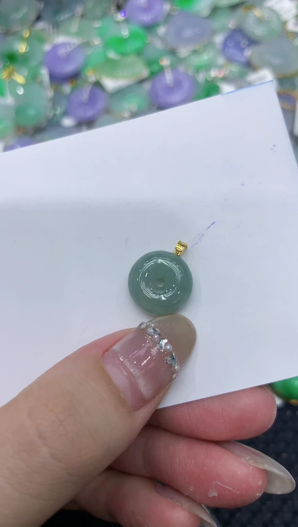 【闪购商品】翡翠颈饰18K金镶嵌222222222