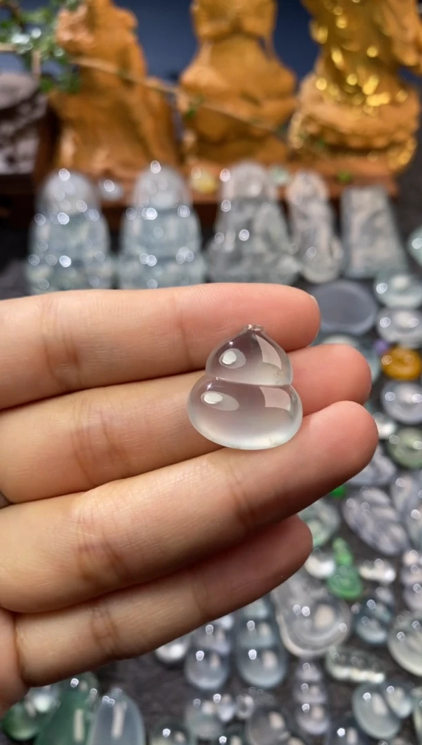 【闪购商品】定制翡翠未镶嵌葫芦20*17.9*5.5