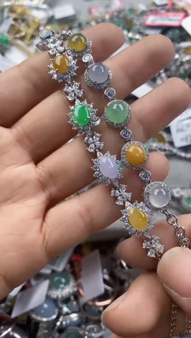 银S925镶嵌戒指翡翠3333----2