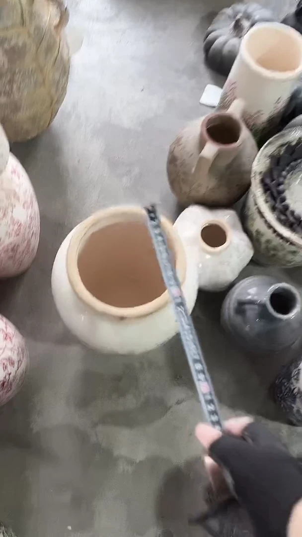 【闪购商品】陶瓷花盆高32.5cm内径12.5cm美人鱼