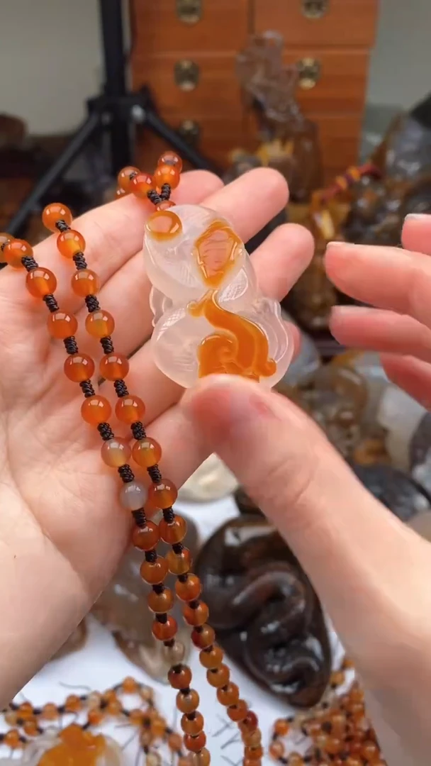 【闪购商品】玛瑙/玉髓颈饰未镶嵌AA