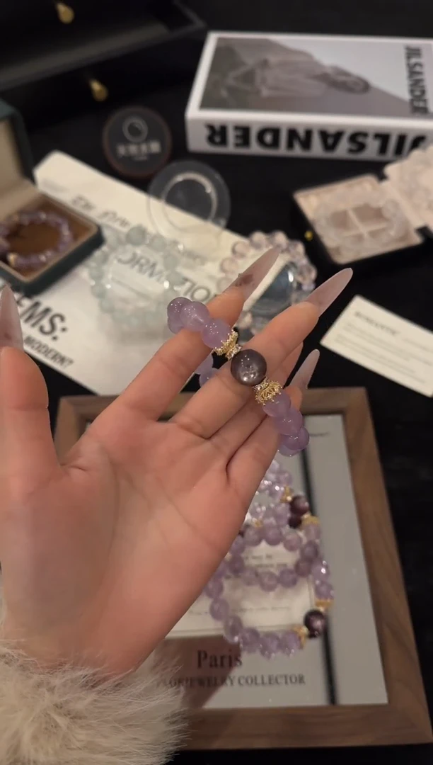 合金手链水晶紫水晶x3600