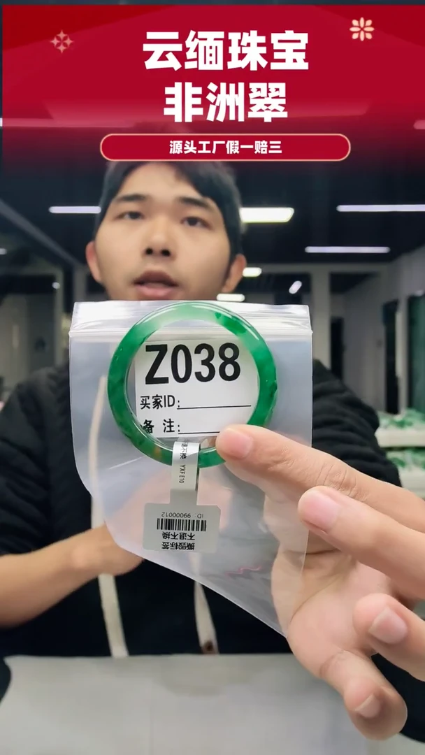 未镶嵌手镯石英质玉（非洲翠）53圈口Z038