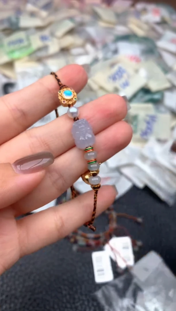 银S925镶嵌挂件翡翠—