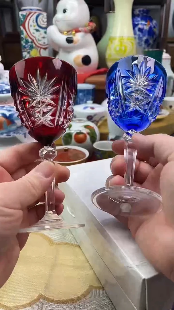 【闪购商品】盘法产水晶杯一对