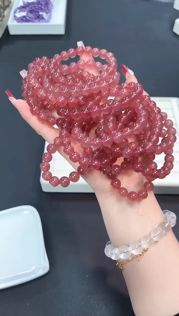 【闪购商品】石英质玉手串未镶嵌52X多样性发一/1条9mm默认微瑕