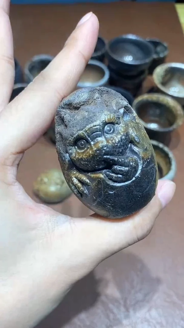 奢瓷/瑞寅柴烧茶器（茶宠）260  微瑕