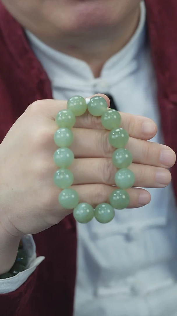 【闪购商品】蛇纹石玉手链未镶嵌手串