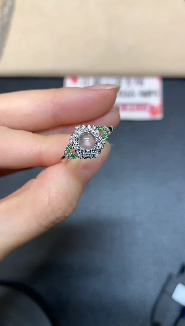 【闪购商品】翡翠戒指18K金镶嵌【无鉴赏期