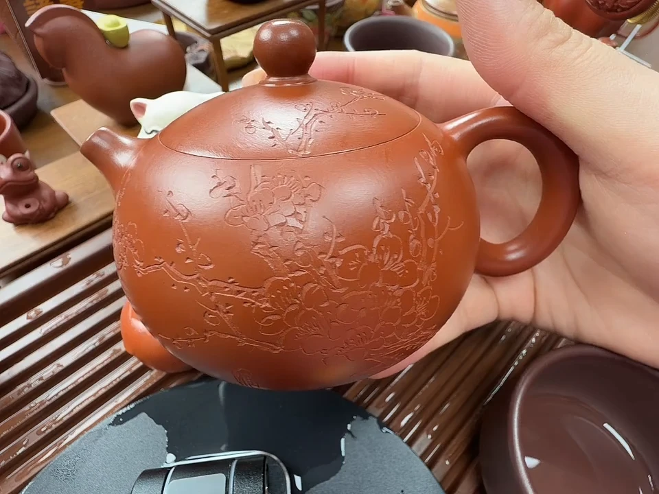 茶壶紫砂I182刻绘西施