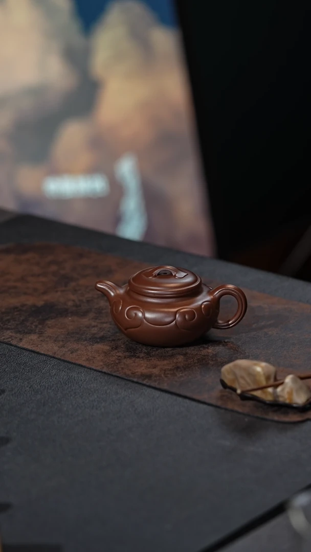 【闪购商品】紫砂茶壶仿古如意