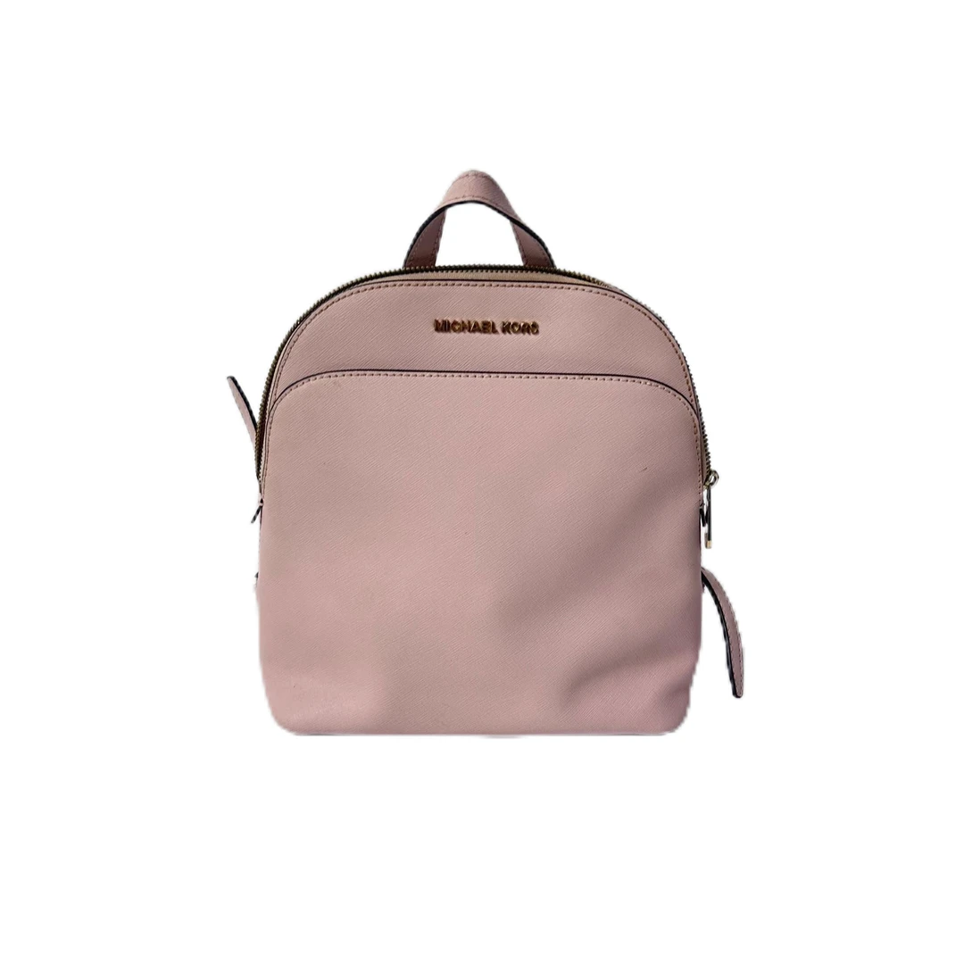 95新 MICHAEL KORS/迈克高仕 MK粉色全皮双肩背包 SH-30171-A