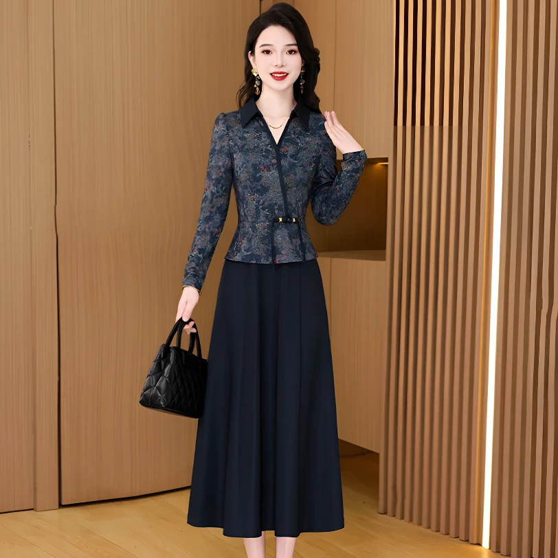 【新品上新】2025年秋季轻奢气质时尚优雅大气修身休闲显瘦连衣裙