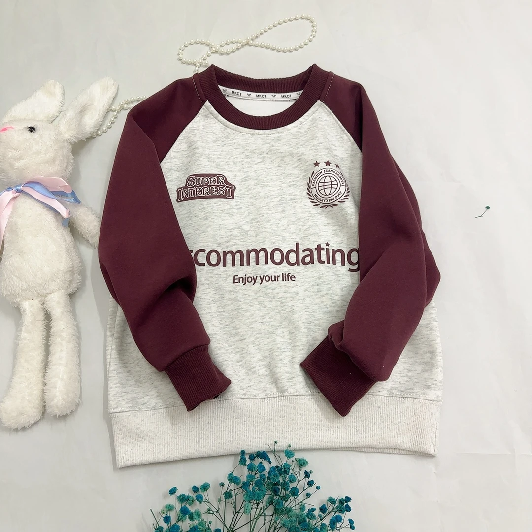 春季新款拼色儿童卫衣男孩酷帅套头休闲时尚外套